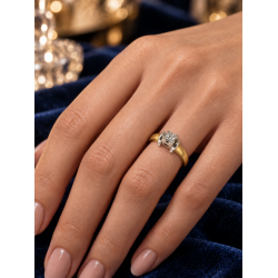 Pre Owned 18ct Diamond Solitaire Ring ZC44